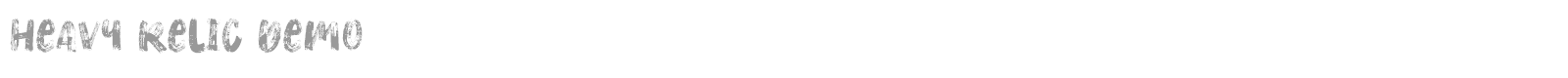 Heavy Relic font preview